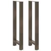 vidaXL Picioare de masă de bar, oțel natural, 2 buc., 40x(110-111) cm, oțel