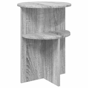 vidaXL Masă laterală Sonoma gri &Oslash; 39,5 x 55 cm Lemn prelucrat