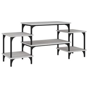 vidaXL Comodă TV, gri sonoma, 117x35x52 cm, lemn prelucrat