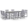 vidaXL Set mobilier de grădină, 9 piese, lemn masiv de acacia