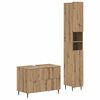 vidaXL Set de dulapuri pentru baie, 2 piese ZWOLLE Stejar Artizanal