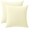 vidaXL Husă pentru pernă 2 pcs HEERLEN Crem 30 x 30 cm Poliester