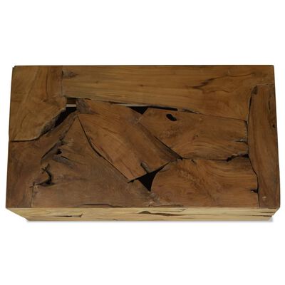 vidaXL Măsuță de cafea, 90 x 50 x 30 cm, lemn de tec natural, maro