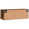 vidaXL Dulap de perete, stejar fumuriu, 100x36,5x35 cm, lemn prelucrat