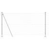 vidaXL St&acirc;lp de gard. Argintiu 10 x 1,2 m (plasă 60 x 60 mm) Oțel