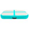 vidaXL Saltea gimnastică gonflabilă cu pompă verde 60x100x10 cm PVC