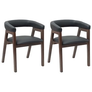 vidaXL Scaune de dining 2 pcs Maro deschis 54 x 57 x 73 cm
