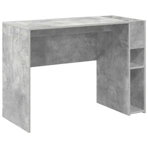 vidaXL Birou Gri din beton Lemn prelucrat 109 x 50 x 78 cm