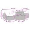 vidaXL Set canapele de grădină, 7 piese, cu perne, bej, poliratan