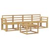 vidaXL Set de canapele de exterior 5 buc. Alb Lemn Solid de Acacia