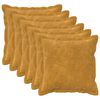 vidaXL Husă pentru pernă 6 pcs HOUTEN Galben 45 x 45 cm