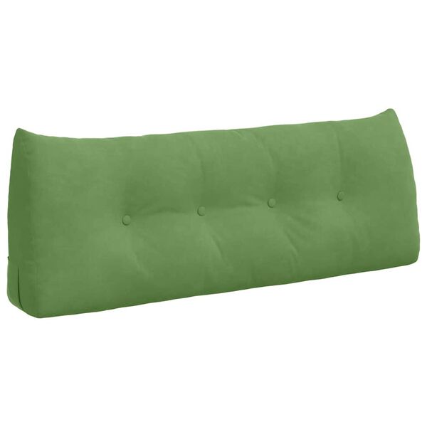 vidaXL Perna pentru spate Verde deschis 120 x 24 x 50 cm Catifea