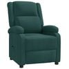 vidaXL Fotoliu rabatabil, verde &icirc;nchis, material textil