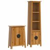 vidaXL Set mobilier de baie, 2 piese, lemn masiv de pin