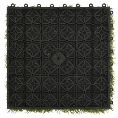 vidaXL Plăci de iarbă artificială, 22 buc, verde, 30x30 cm