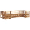 vidaXL Seturi de canapele 7 pcs natural Lemn Solid de Acacia