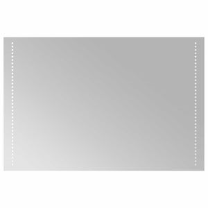 vidaXL Oglindă de baie cu LED Transparent 90 x 60 cm sticlă securizată