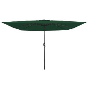 vidaXL Parasol de Grădină Verde 295 x 295 x 245 cm Poliester și oțel