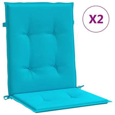 vidaXL Perne pentru scaune cu spătar mic, 4 buc., turcoaz, textil