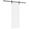vidaXL Ușă glisantă 78 x 211 cm Lemn prelucrat Alb și negru