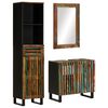 vidaXL Set mobilier de baie, 3 piese, lemn masiv de acacia