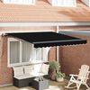 vidaXL Cortina Retractabilă Negru 350 x 250 cm Țesătură și Aluminiu