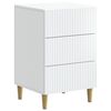vidaXL Dulap de noapte cu sertar Alb 43 x 41 x 66,5 cm Lemn prelucrat