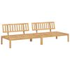 vidaXL Set de canapea Roșu Vin 240 x 80 x 69 cm Lemn Solid de Acacia