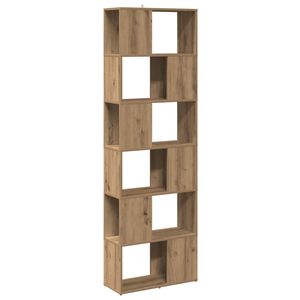 vidaXL Bibliotecă/Separator de cameră, Stejar artizanal, 60x24x186 cm