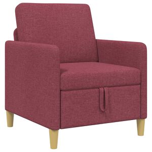 vidaXL Sofa cu Spațiu de Depozitare Roșu Vin 72 x 78 x 87 cm Poliester
