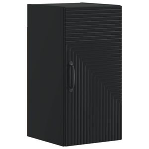 vidaXL Dulap de perete pentru baie HAARLEM Negru 30 x 31 x 59 cm
