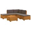 vidaXL 6 buc. Set de canapele de exterior Lemn Solid de Acacia Maro