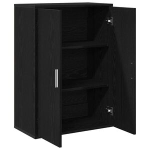 vidaXL Bufet Stejar Negru 60 x 31 x 84 cm Lemn prelucrat