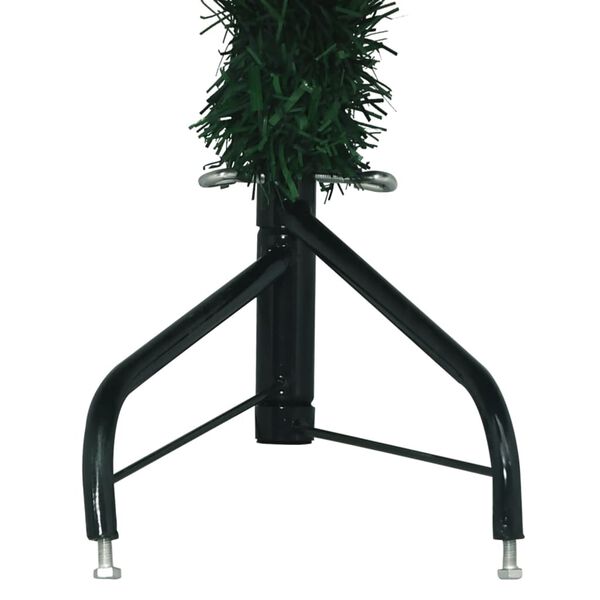 vidaXL Brad de Crăciun artificial, de colț, verde, 180 cm, PVC