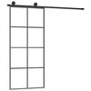 vidaXL Ușă glisantă cu set feronerie, 90x205 cm, sticlă ESG/aluminiu