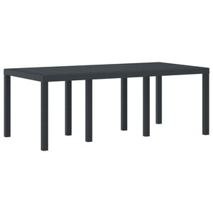 vidaXL Masă de grădină pentru dining Antracit 200 x 100 x 73 cm