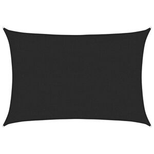 vidaXL P&acirc;nză parasolar, negru, 2x2,5 m, HDPE, 160 g/m&sup2;