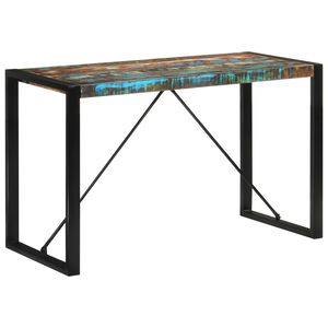 vidaXL Masă de bucătărie, 120x55x76 cm, lemn masiv reciclat