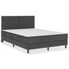 vidaXL Pat continental, gri &icirc;nchis, 180x200 cm, material textil