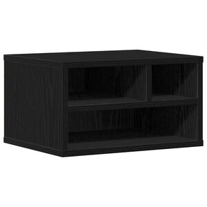 vidaXL Suport pentru imprimantă Stejar Negru 40 x 32 x 22,5 cm