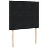 vidaXL Pat box spring cu saltea, negru, 120x200 cm, catifea
