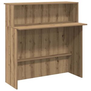 vidaXL Birou de recepție Stejar Artisan 100x50x103,5 cm Lemn prelucrat