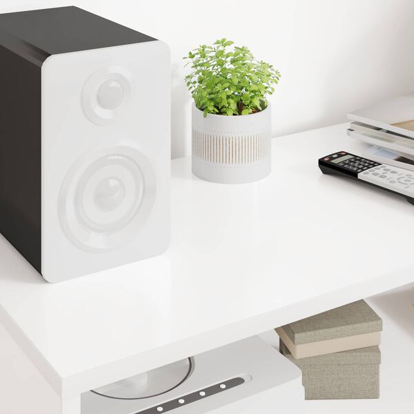 vidaXL Cabinet TV Alb 100 x 35 x 40 cm Lemn compozit