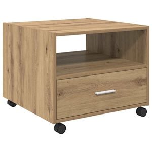 vidaXL Masă de cafea Stejar Artizanal 55 x 55 x 45cm Lemn prelucrat