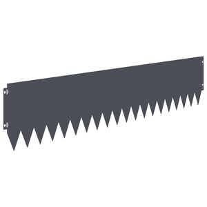 vidaXL Margine pentru gazon 10 pcs 103 x 25 cm Oțel Antracit