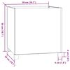 vidaXL Jardiniere cu picioare 2 buc. ruginiu 50x50x50 cm oțel corten