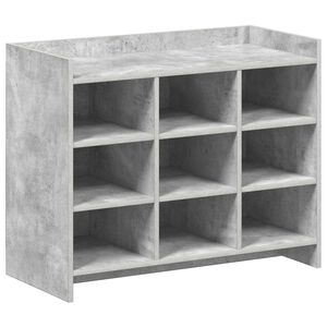vidaXL Dulap pentru pantofi Gri Beton 85 x 39,5 x 70 cm Lemn prelucrat
