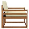 vidaXL Set de canapele de exterior Lemn solid de Acacia și Textilene