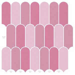 vidaXL Placă cu Pene 10 buc. Roz 30 x 30 cm Poliuretan și PET