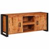 vidaXL Cabinet TV cu raft Maro 120 x 33 x 50 cm lemn masiv de acacia